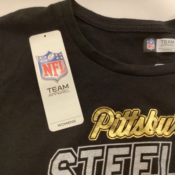 Pittsburgh Steelers Womens t-shirt large logo size medium - Picture 8 of 10